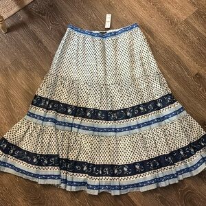 NWT J Crew Midi Peasant Skirt